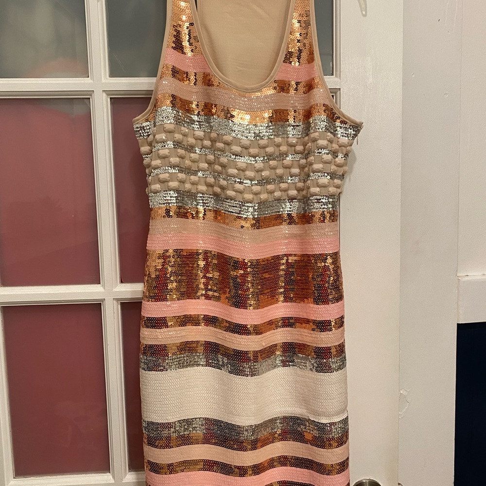 Endless Rose rose gold sequin party dress size large